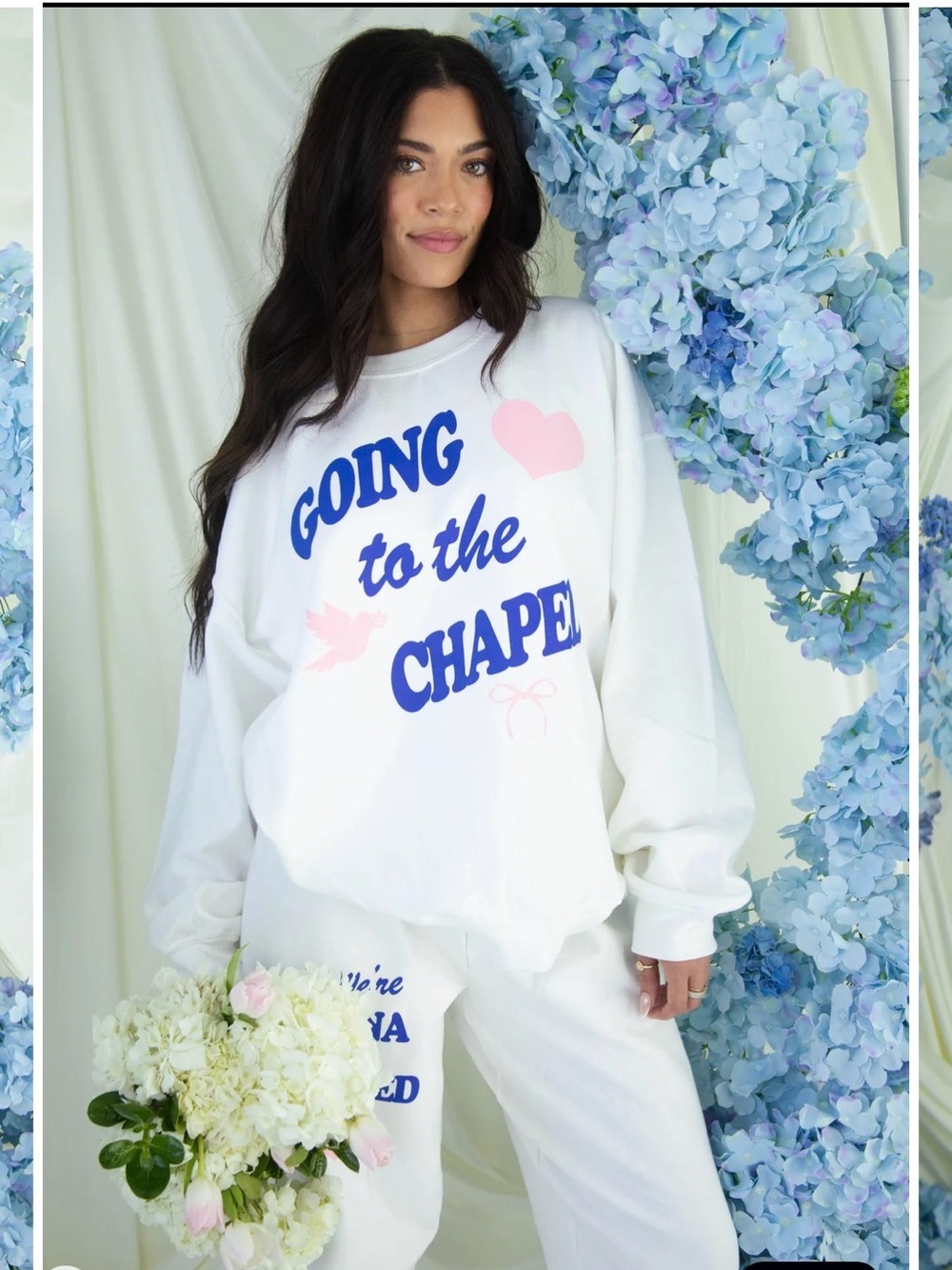 White 'Going to the Chapel' Graphic Sweatshirt - Women's from Shop Riffraff